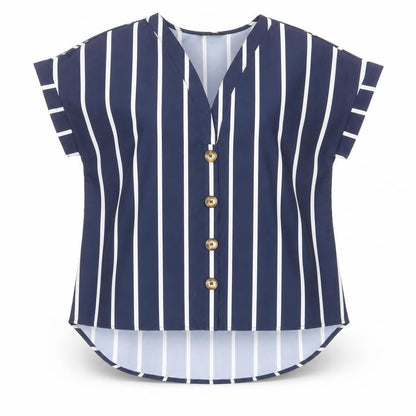 Womens UK Size S SheIn Blue Basic Blouse