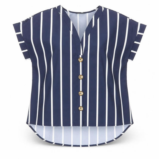 Womens UK Size S SheIn Blue Basic Blouse