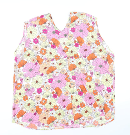 Womens UK Size 22 Marks and Spencer Multicoloured Basic Tank