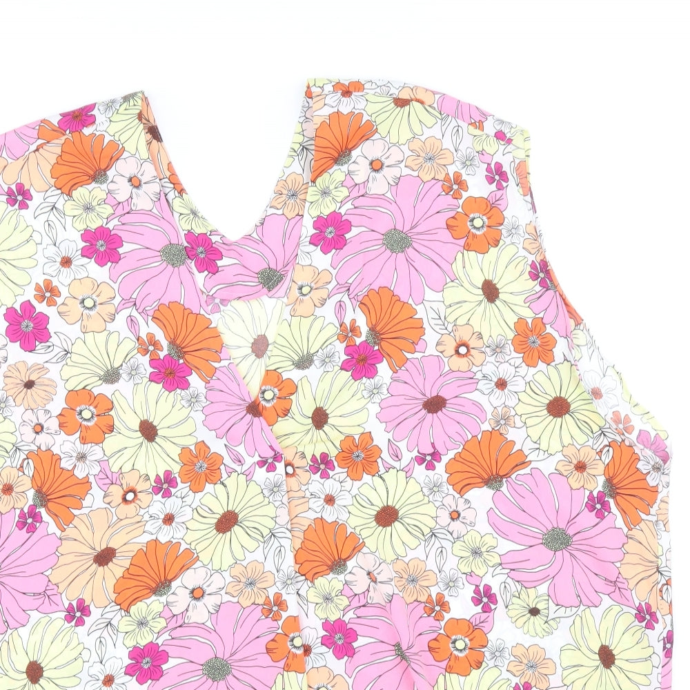 Womens UK Size 22 Marks and Spencer Multicoloured Basic Tank