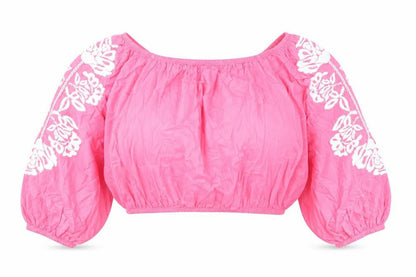 Womens UK Size 18 Marks and Spencer Pink Cropped Blouse