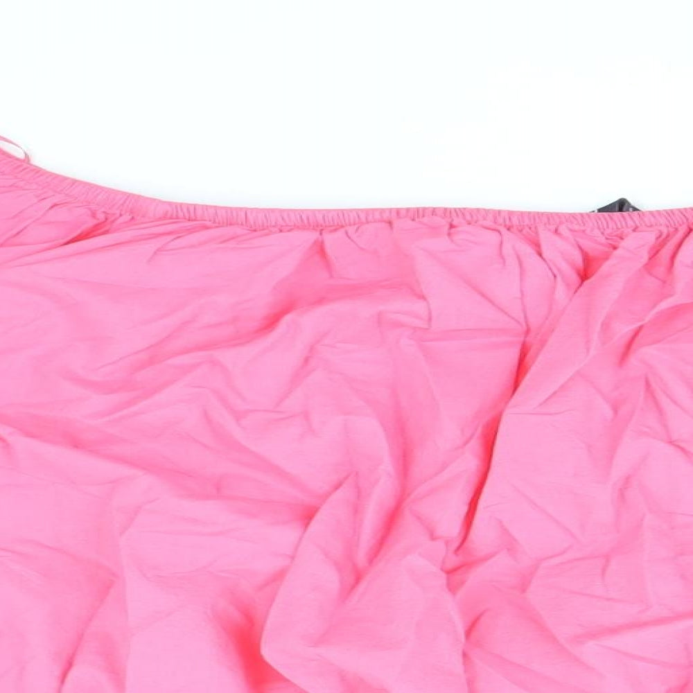 Womens UK Size 20 Marks and Spencer Pink Cropped Blouse