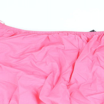 Womens UK Size 20 Marks and Spencer Pink Cropped Blouse