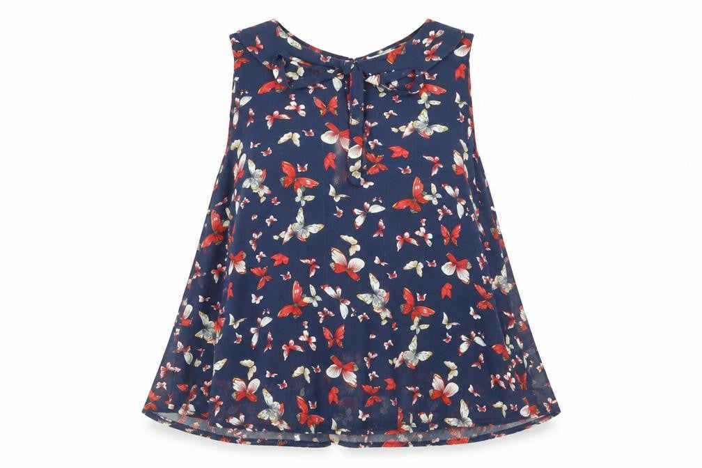 Womens UK Size M New Look Blue Basic Blouse