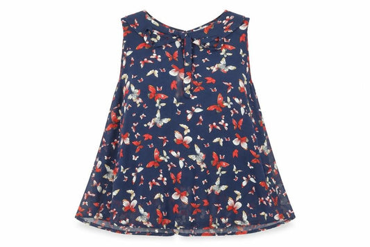 Womens UK Size M New Look Blue Basic Blouse