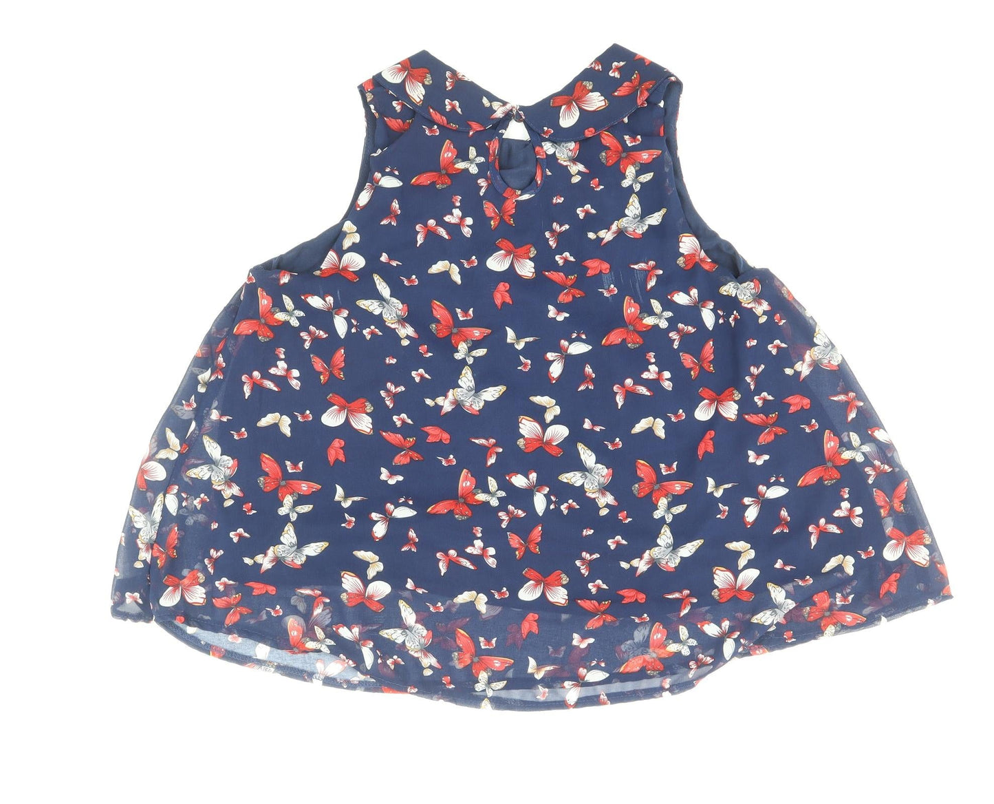 Womens UK Size M New Look Blue Basic Blouse