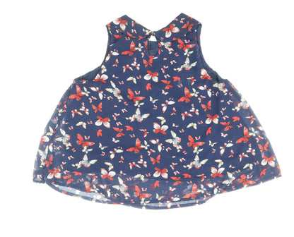 Womens UK Size M New Look Blue Basic Blouse