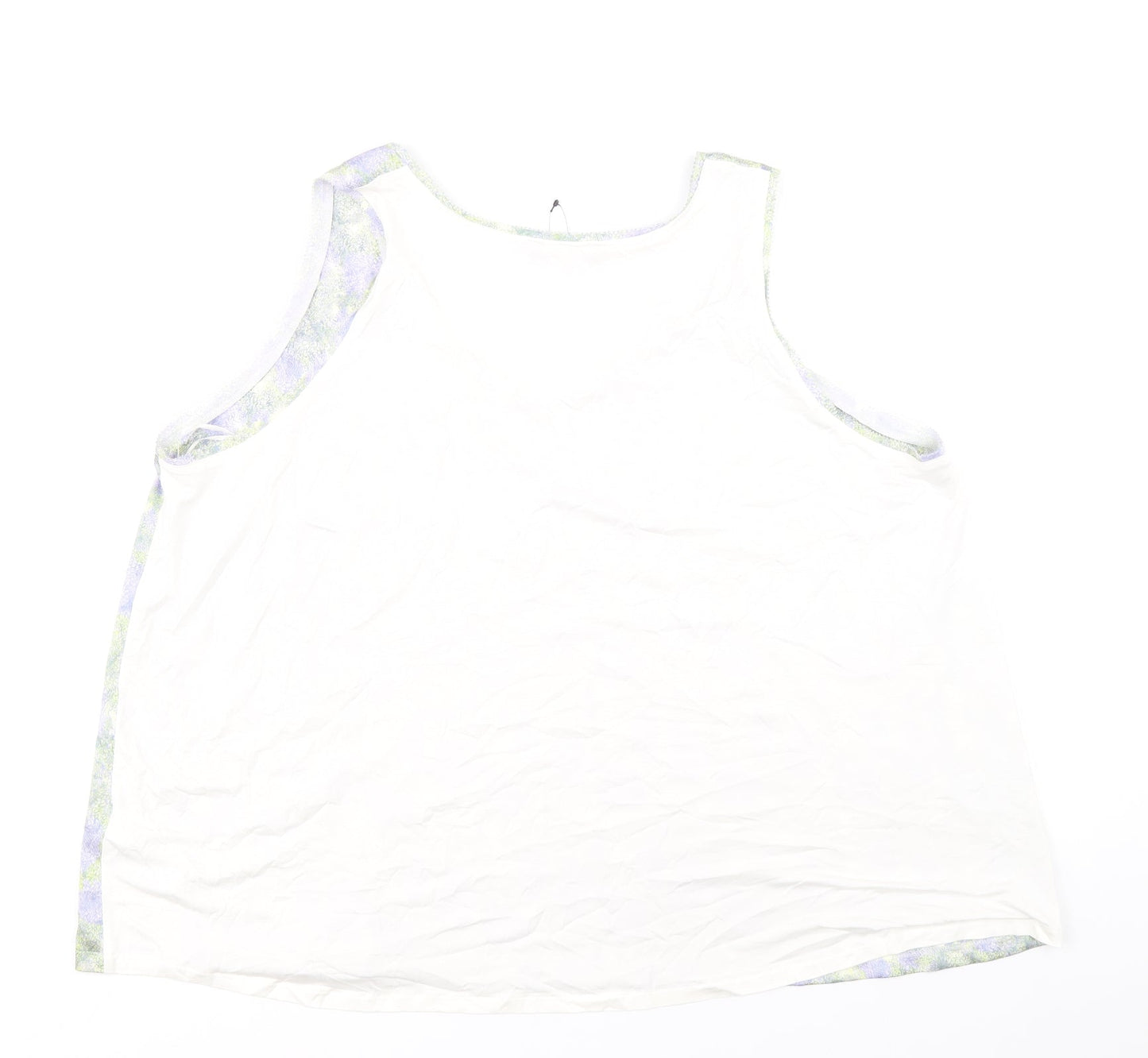 Womens UK Size 22 Marks and Spencer White Basic Tank