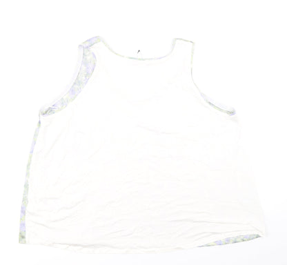 Womens UK Size 22 Marks and Spencer White Basic Tank