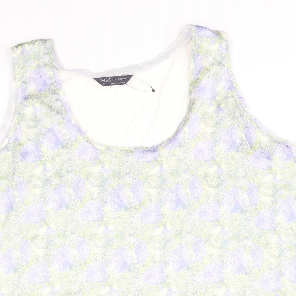 Womens UK Size 22 Marks and Spencer White Basic Tank