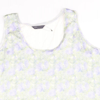 Womens UK Size 22 Marks and Spencer White Basic Tank