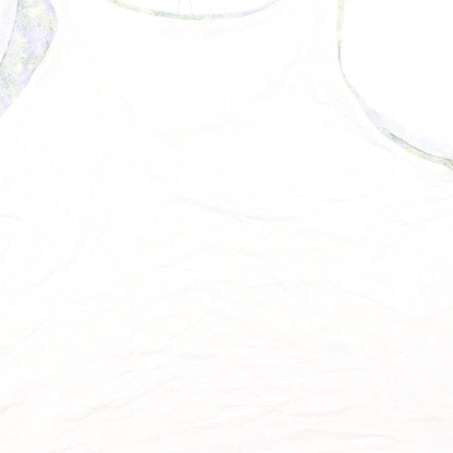 Womens UK Size 22 Marks and Spencer White Basic Tank