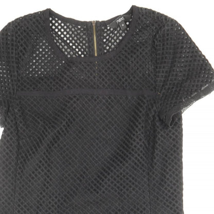Womens UK Size 10 NEXT Black Basic T-Shirt