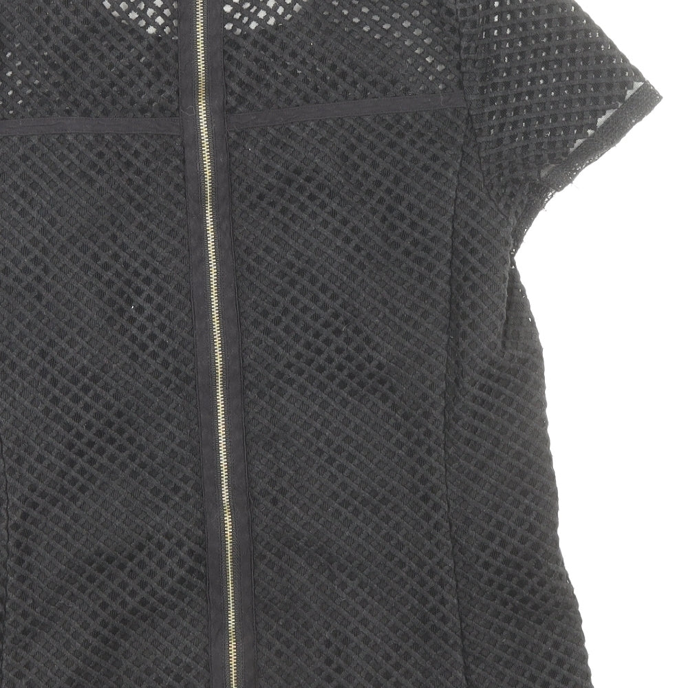 Womens UK Size 10 NEXT Black Basic T-Shirt