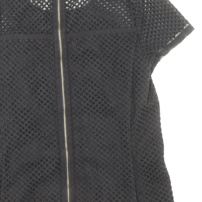 Womens UK Size 10 NEXT Black Basic T-Shirt