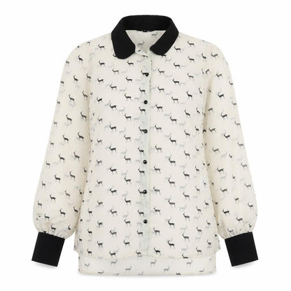 Womens UK Size 10 Papaya Beige Basic Button-Up