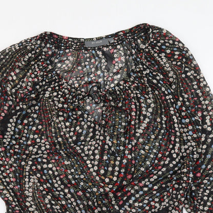 Womens UK Size 10 et vous Black Basic Blouse