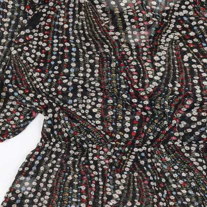 Womens UK Size 10 et vous Black Basic Blouse