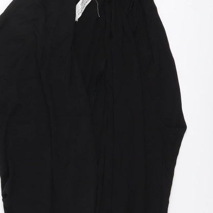 Zara Womens Black Polyester Bodysuit One-Piece Size XS Snap