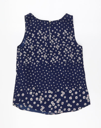 Womens UK Size 8 Oasis Blue Basic Tank