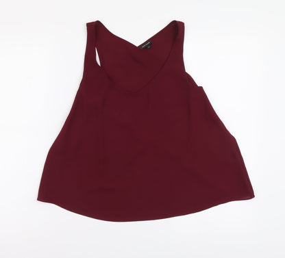Womens UK Size 10 River Island Purple Camisole Tank