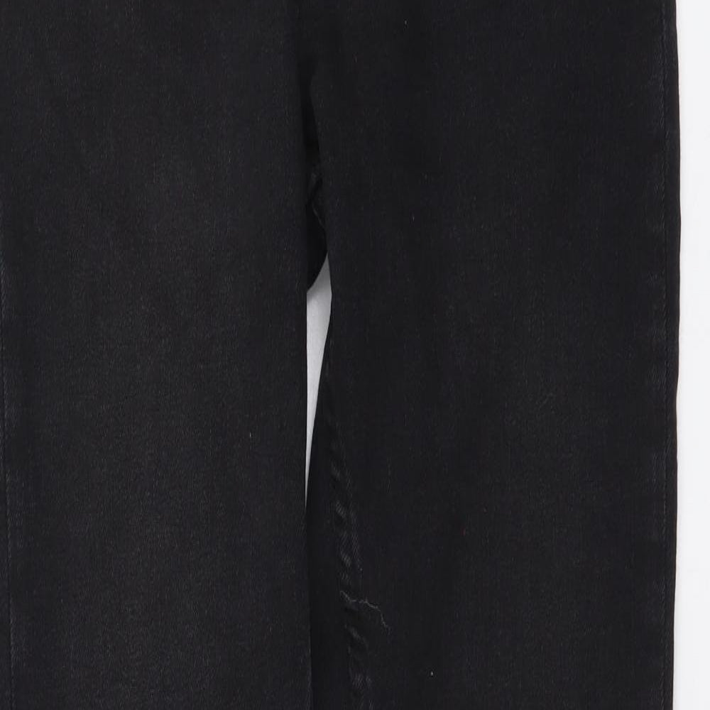 Zara Womens Grey Cotton Skinny Jeans Size S L29 in Regular Button