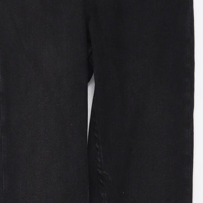 Zara Womens Grey Cotton Skinny Jeans Size S L29 in Regular Button