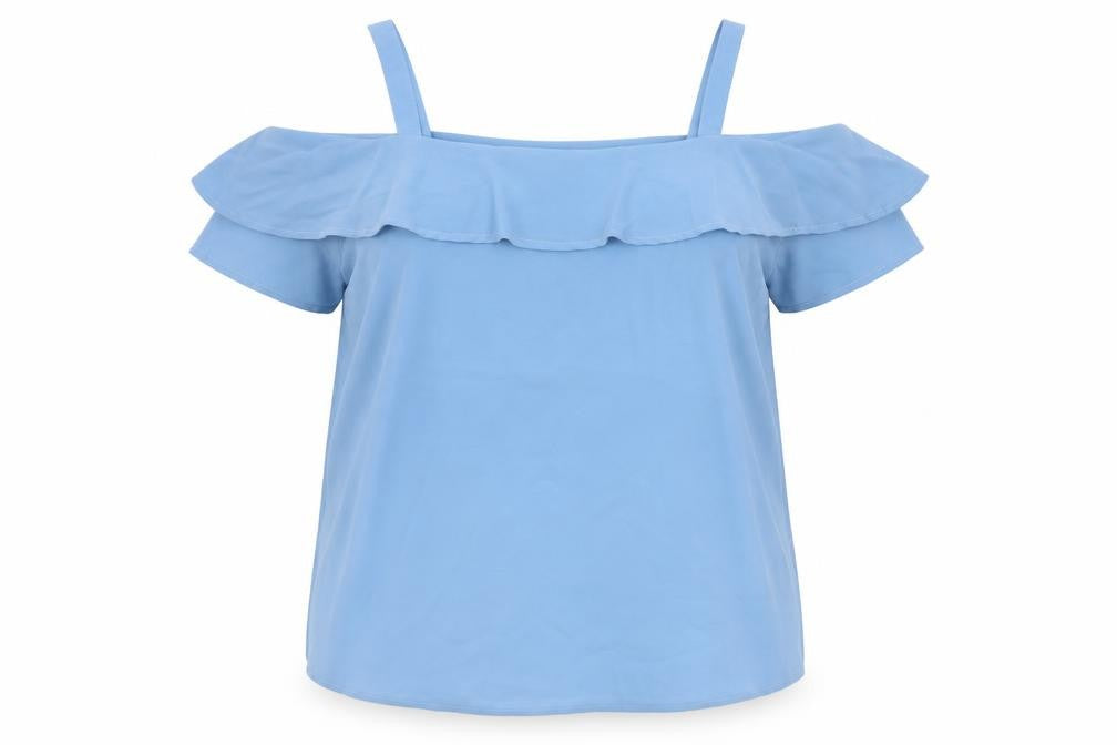 Womens UK Size 16 Studio Blue Basic Blouse