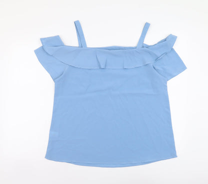 Womens UK Size 16 Studio Blue Basic Blouse