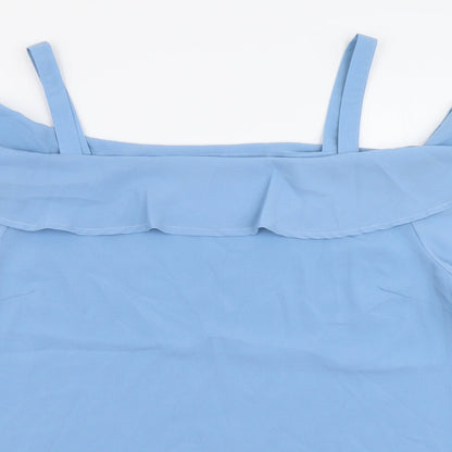 Womens UK Size 16 Studio Blue Basic Blouse