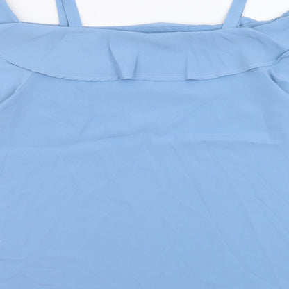 Womens UK Size 16 Studio Blue Basic Blouse