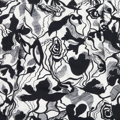 Mango Womens Multicoloured Geometric Cotton Flare Skirt Size M Zip