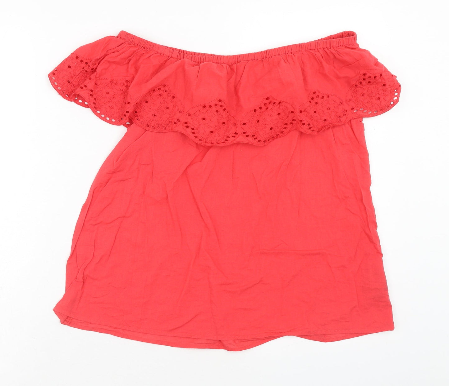 Womens UK Size 10 H&M Pink Basic Blouse
