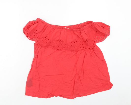 Womens UK Size 10 H&M Pink Basic Blouse