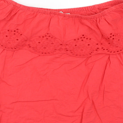 Womens UK Size 10 H&M Pink Basic Blouse
