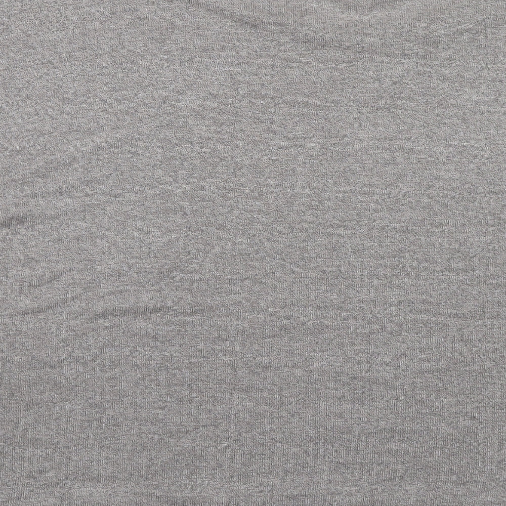 New York Intimates Womens Grey Viscose Basic T-Shirt Size L Round Neck
