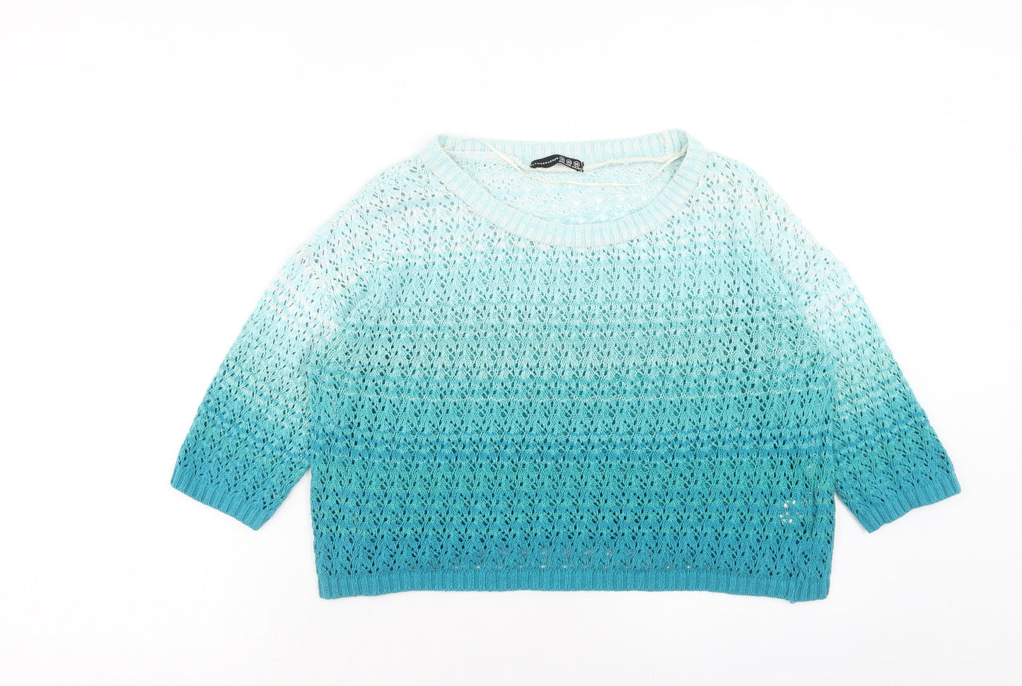 Womens UK Size 12 Atmosphere Blue Pullover Jumper