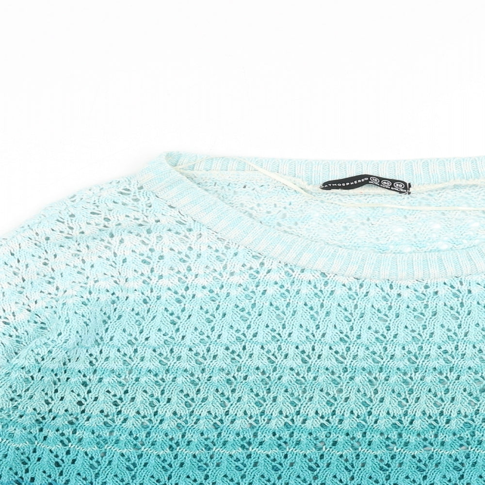 Womens UK Size 12 Atmosphere Blue Pullover Jumper