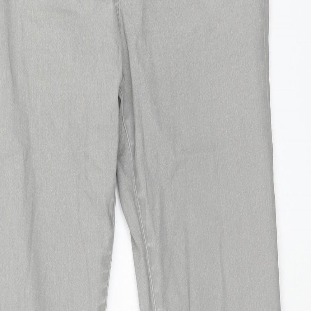 Zara Womens Grey Polyester Skinny Jeans Size 8 Regular Button