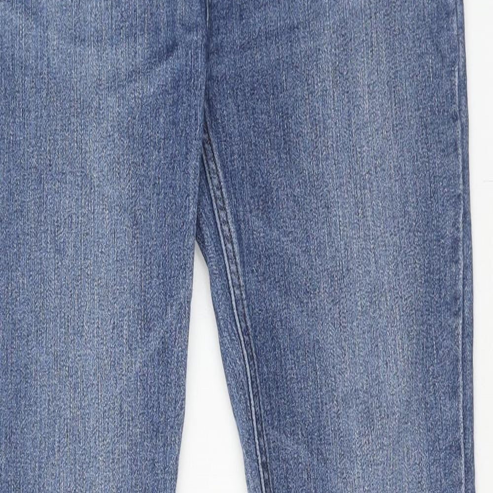 Incorporate Wear Womens Blue Cotton Skinny Jeans Size 28 in Regular Button