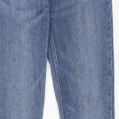 Incorporate Wear Womens Blue Cotton Skinny Jeans Size 28 in Regular Button