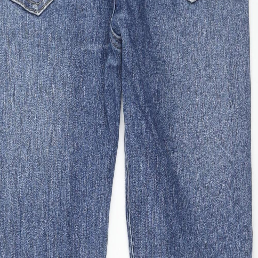 Incorporate Wear Womens Blue Cotton Skinny Jeans Size 28 in Regular Button