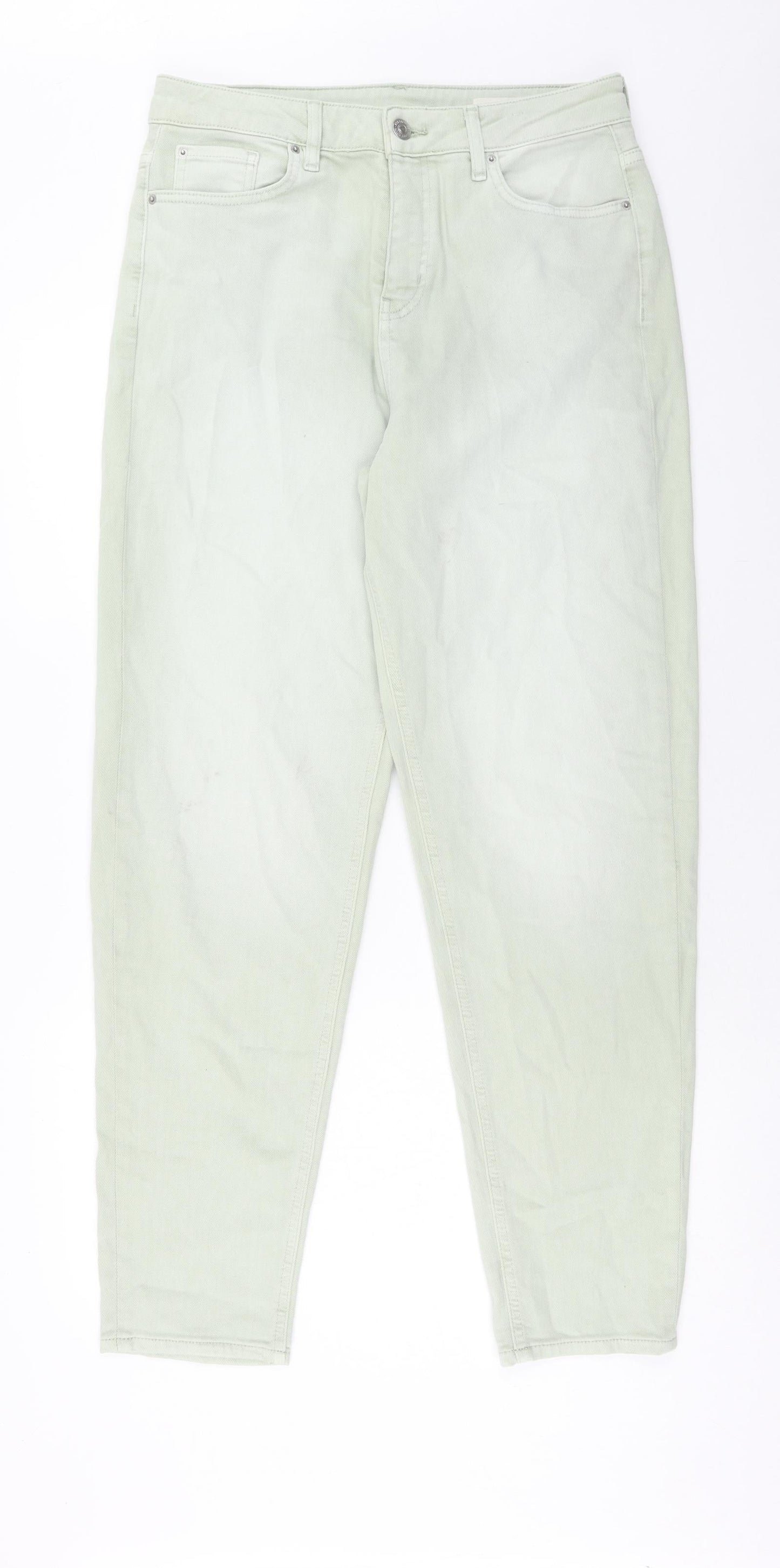 Womens UK Size 12 Marks and Spencer Regular Fit Skinny Green Jeans