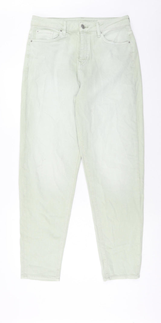 Womens UK Size 12 Marks and Spencer Regular Fit Skinny Green Jeans
