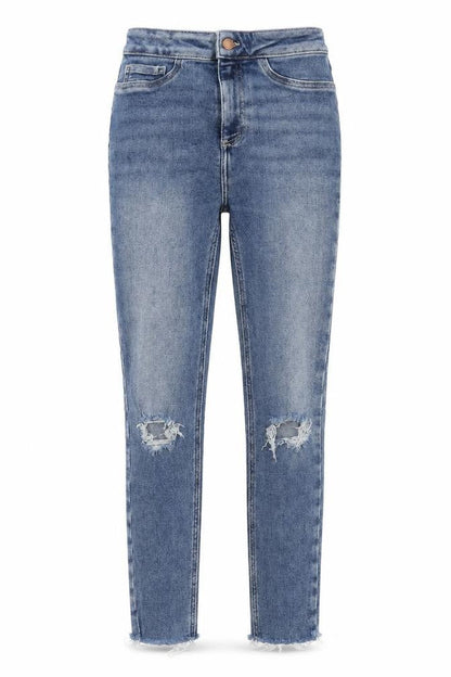 Womens UK Size 8 New Look Regular Fit Skinny Blue Jeans