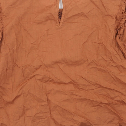Womens UK Size 6 Marks and Spencer Brown Basic Blouse