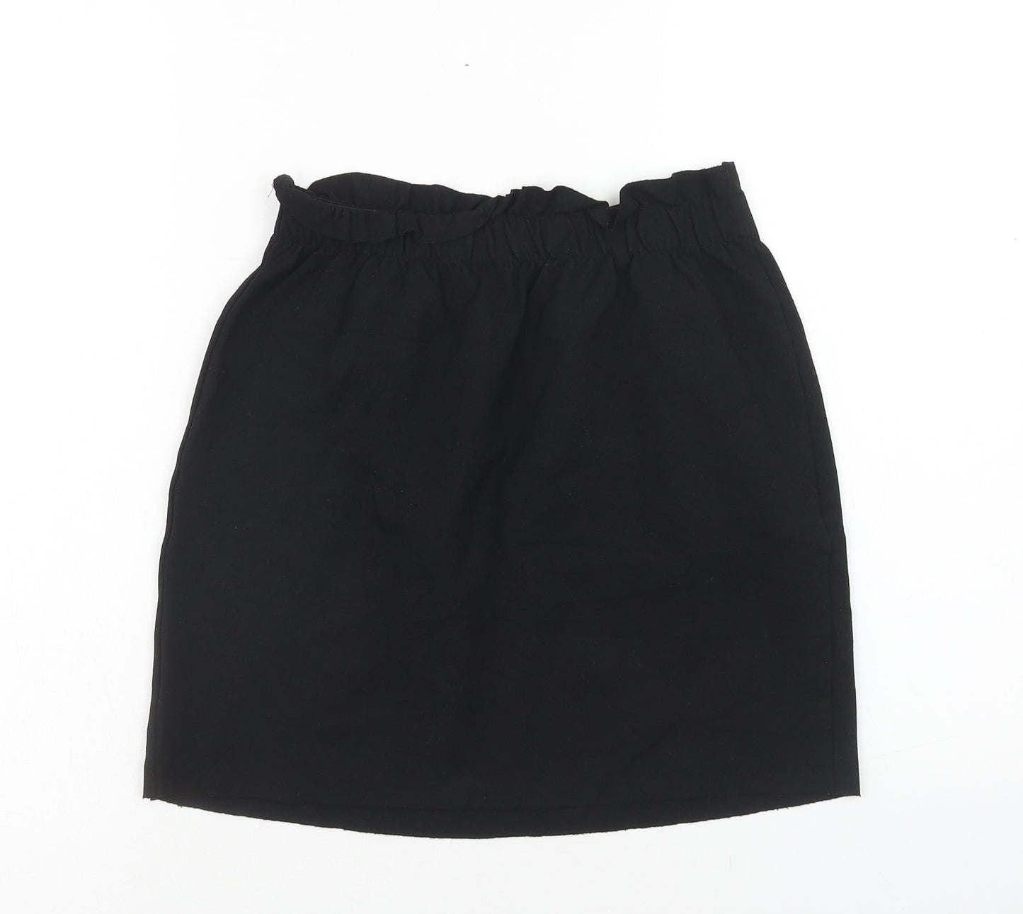 Bershka Womens Black Viscose Mini Skirt Size S