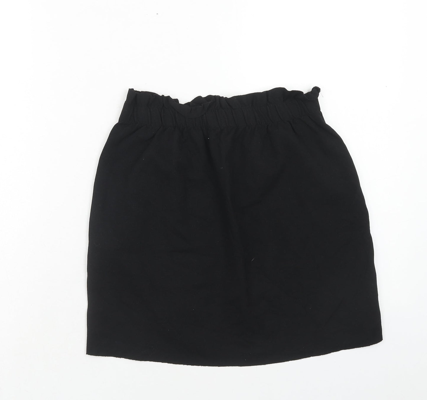 Bershka Womens Black Viscose Mini Skirt Size S