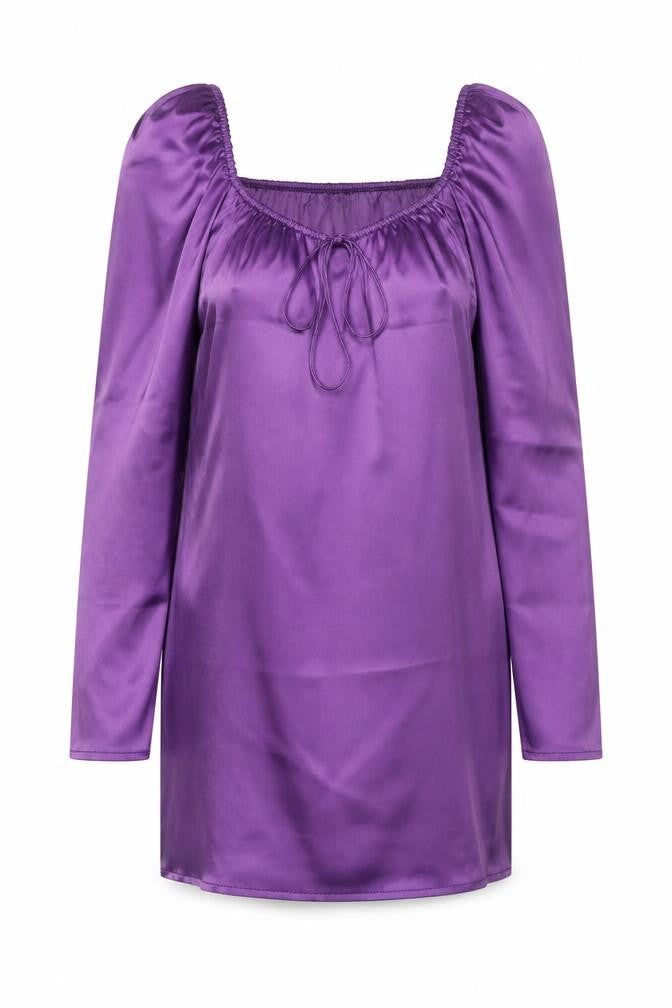 Zara Womens Purple Viscose Mini Size M Scoop Neck Pullover