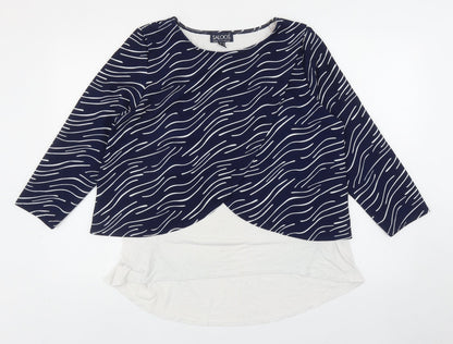 Womens UK Size 18 Saloos Blue Basic Blouse